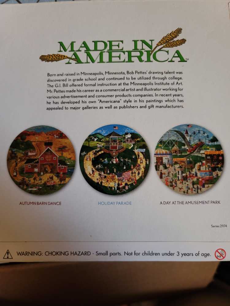 A Day At The Amusement Park  - Ceaco puzzle collectible - Main Image 2