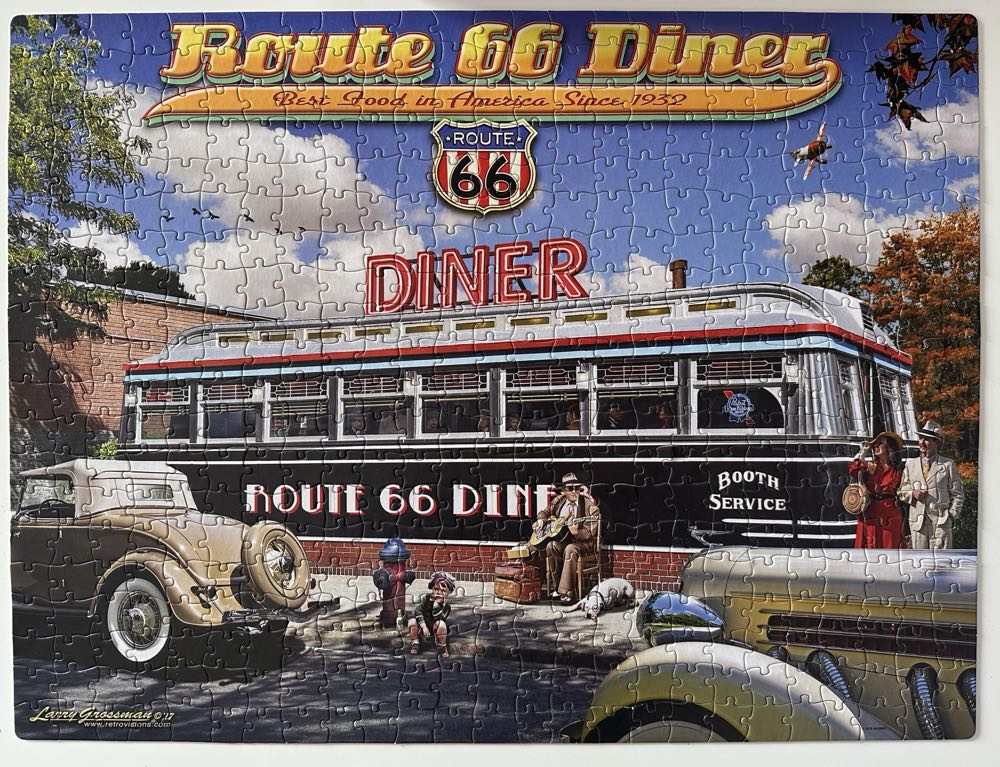 Route 66 Diner - MB Puzzle puzzle collectible [Barcode 778988148686] - Main Image 3