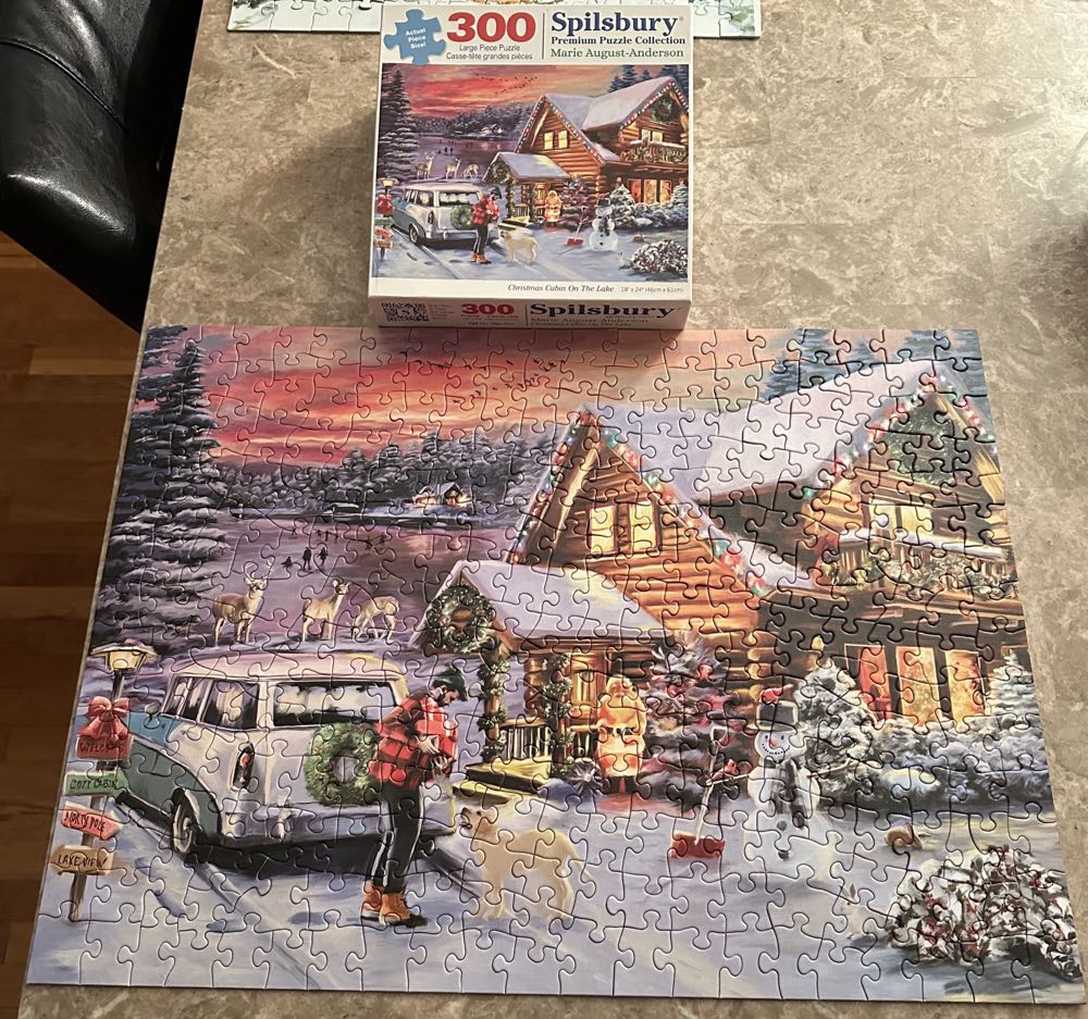 Christmas Cabin on the Lake (0) - Spilsbury puzzle collectible [Barcode 810061442844] - Main Image 2