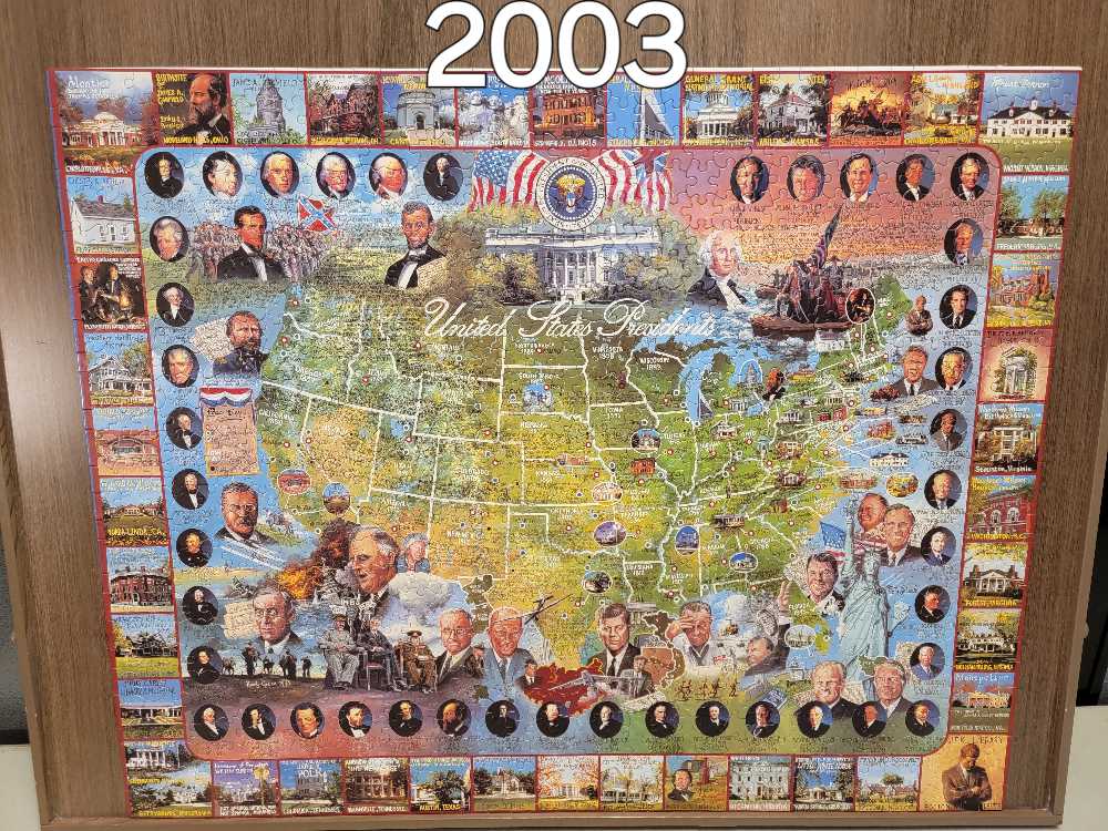 White Mountain United States Presidents  - White Mountain 🇺🇸 puzzle collectible [Barcode 724819247042] - Main Image 2