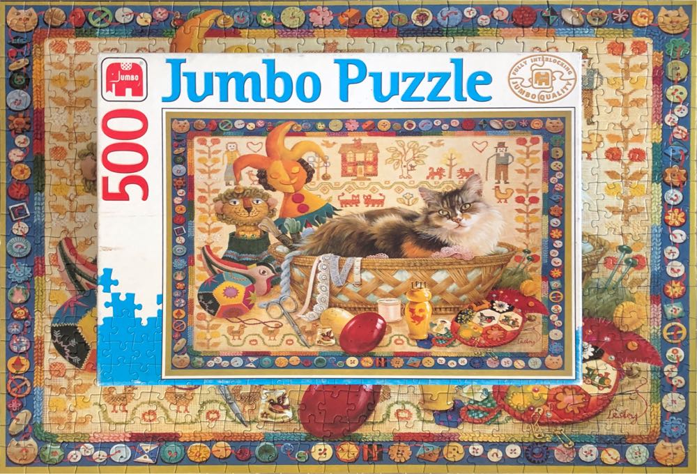 Needle Craft Cat (TE KOOP NP)✅🐝 - Jumbo puzzle collectible - Main Image 4