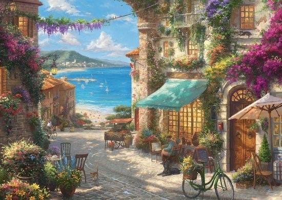 Cafe On The Italian Riviera - Schmidt puzzle collectible [Barcode 4001504596248] - Main Image 2