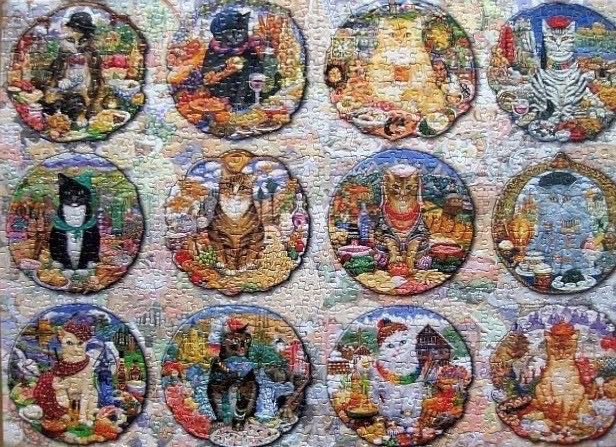 Colourful Cats (scannen) - Schmidt Puzzle puzzle collectible - Main Image 3