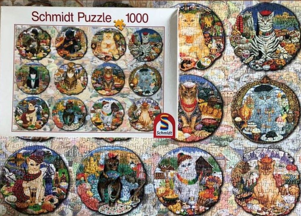 Colourful Cats (scannen) - Schmidt Puzzle puzzle collectible - Main Image 4