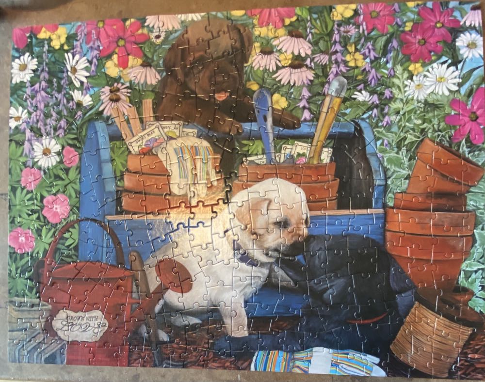 Garden Pups - Spillsbury Puzzle Co. puzzle collectible [Barcode 810061441694] - Main Image 2