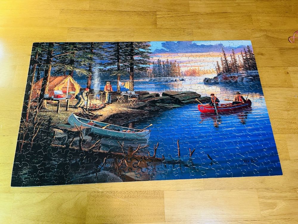 Campfire Memories - SunsOut puzzle collectible [Barcode 796780399549] - Main Image 2