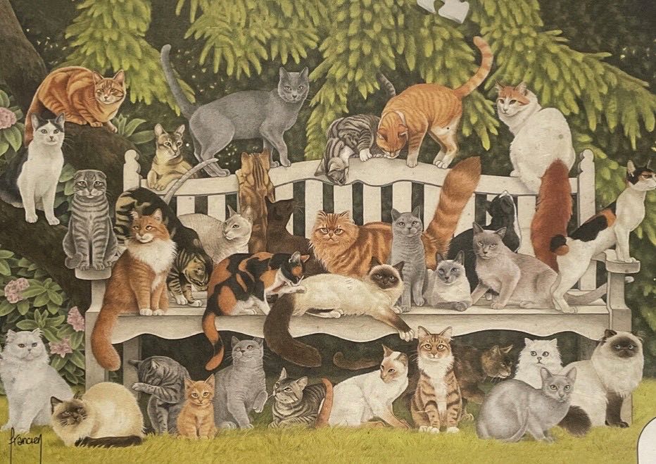 Franciens Cats / Cats In The Garden 🟦 - Schmidt Puzzle puzzle collectible - Main Image 2