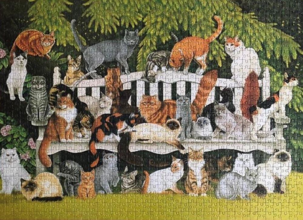 Franciens Cats / Cats In The Garden 🟦 - Schmidt Puzzle puzzle collectible - Main Image 3