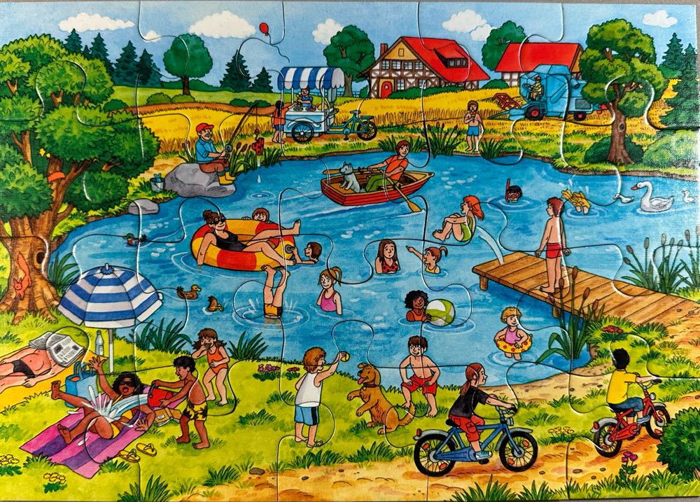 Fun At The Lake - Ravensburger puzzle collectible [Barcode 4005556091744] - Main Image 2