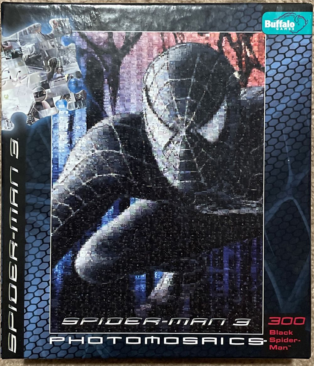 Marvel - Black Spiderman 3 Photomosaic - Buffalo Games & Puzzles puzzle collectible [Barcode 079346024223] - Main Image 3