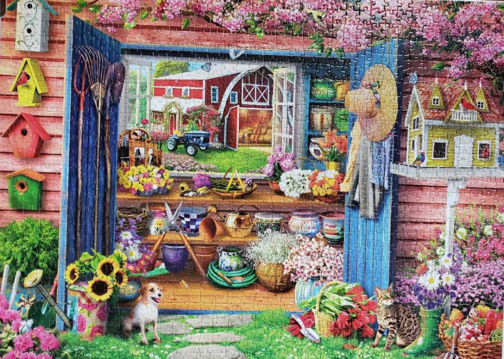 Farm Flower Shed - Buffalo puzzle collectible - Main Image 2