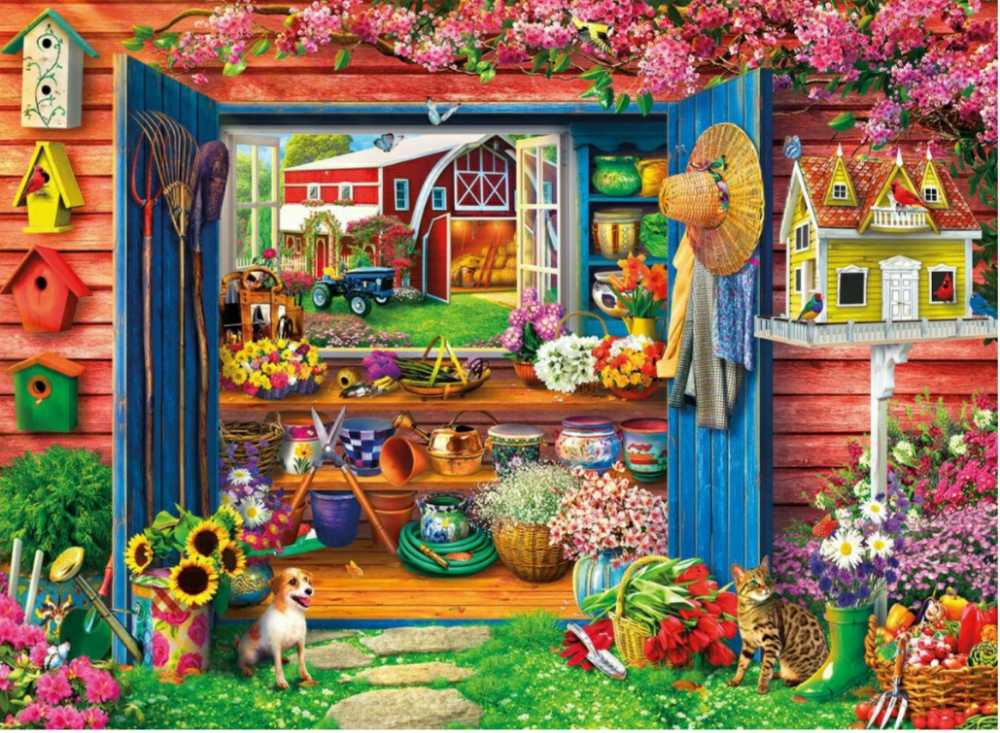 Farm Flower Shed - Buffalo puzzle collectible - Main Image 3