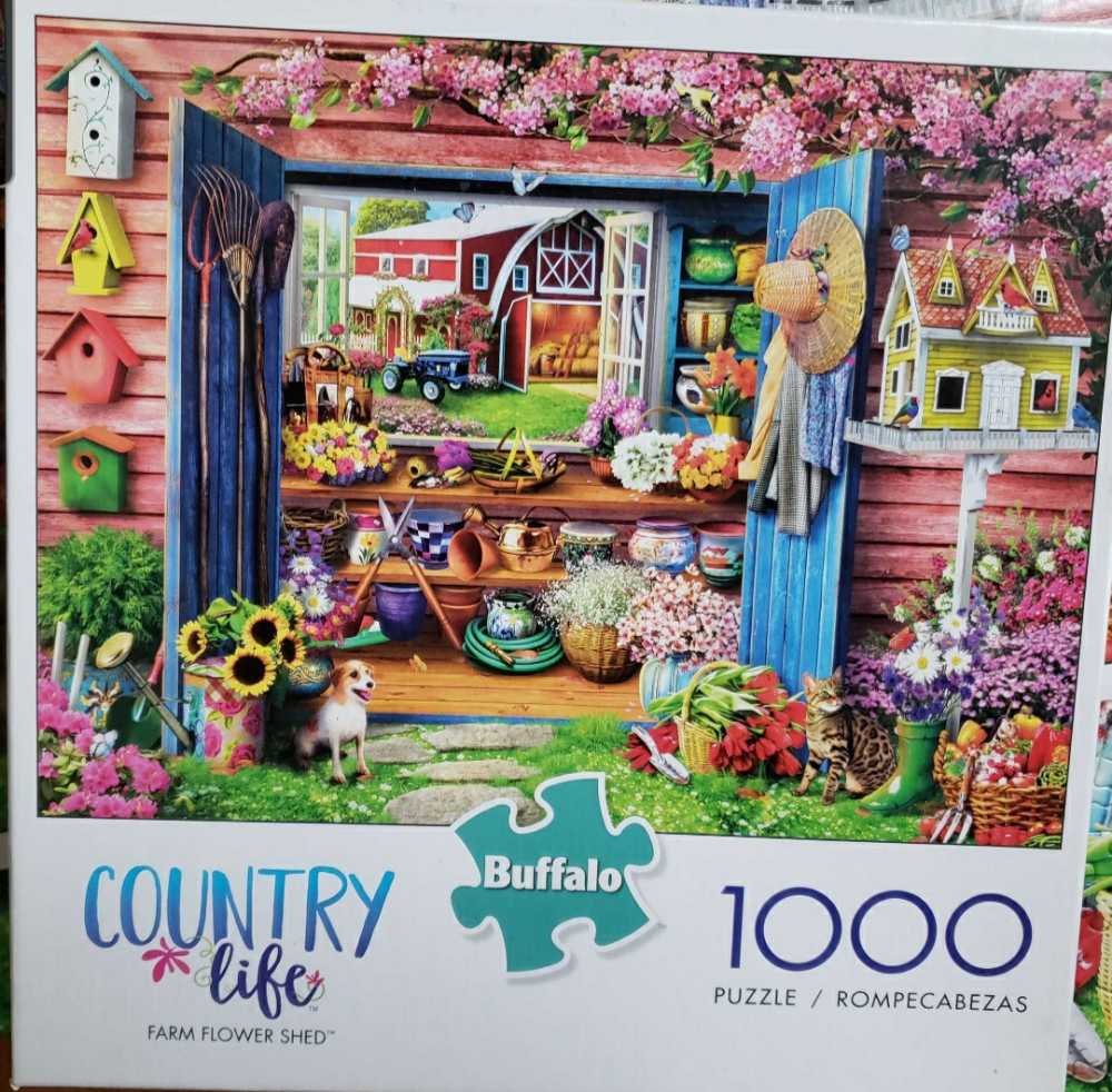 Farm Flower Shed - Buffalo puzzle collectible - Main Image 4