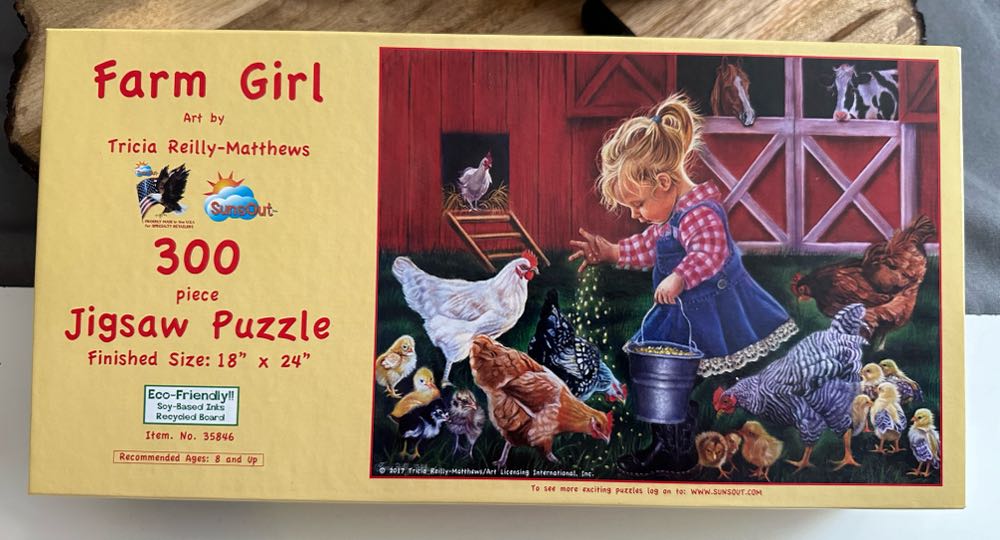 Farm Girl - SunsOut puzzle collectible [Barcode 796780358461] - Main Image 3