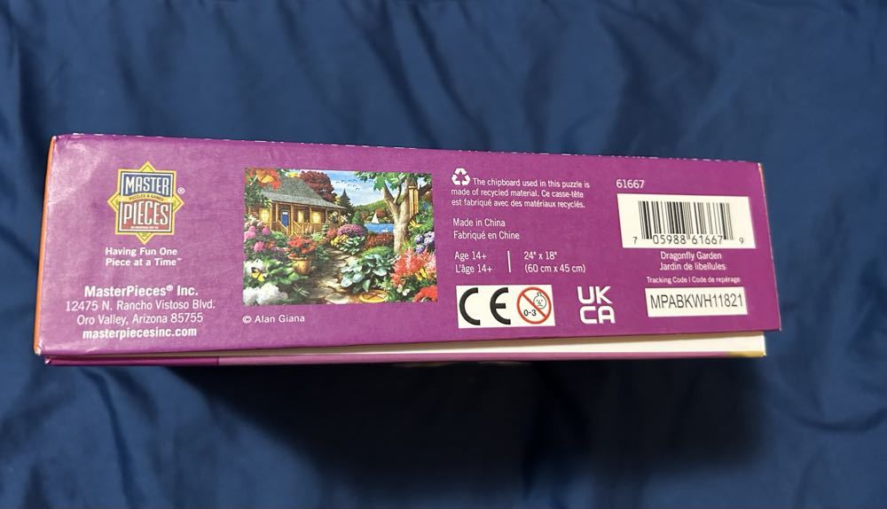 SOLD-Dragonfly Garden - Memory Lane puzzle collectible [Barcode 705988616679] - Main Image 2