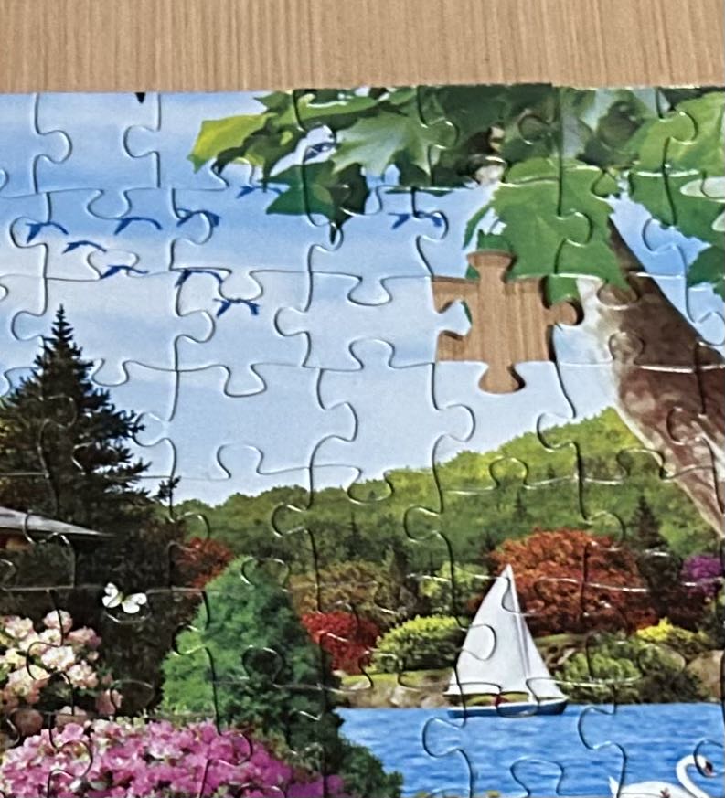 SOLD-Dragonfly Garden - Memory Lane puzzle collectible [Barcode 705988616679] - Main Image 4