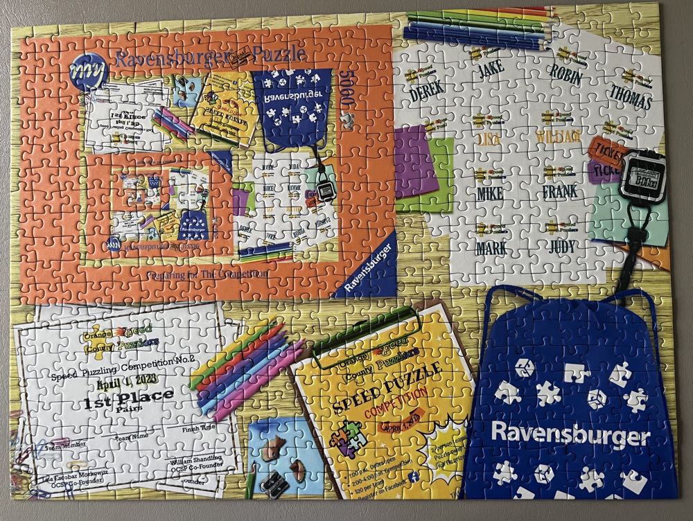 Preparing For The Competition - Ravenburger puzzle collectible - Main Image 2