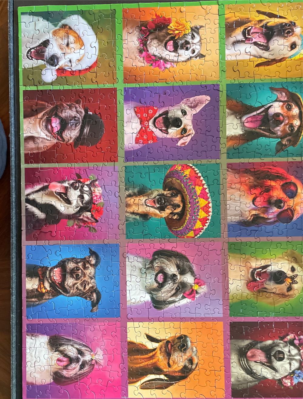 Puppy Portraits  - White Mountain puzzle collectible [Barcode 724819266982] - Main Image 2