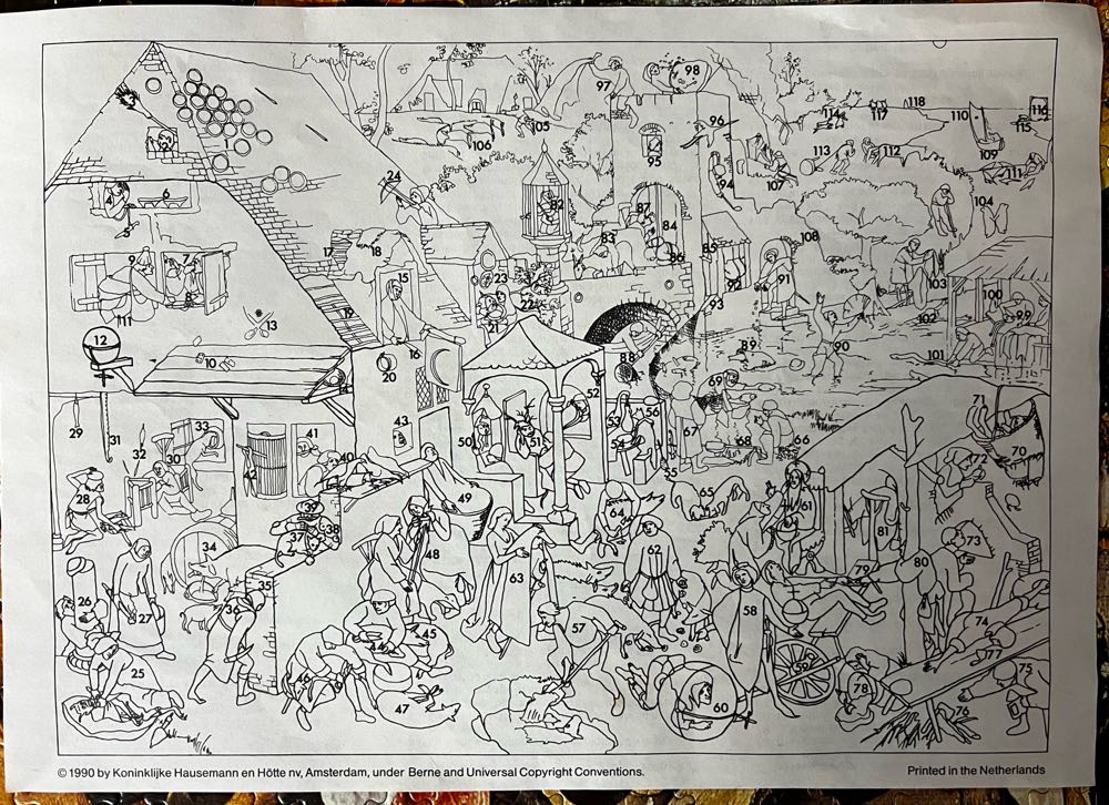 Proverbs Pieter Bruegel - Jumbo puzzle collectible - Main Image 3