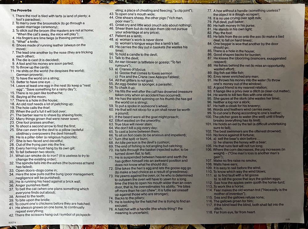 Proverbs Pieter Bruegel - Jumbo puzzle collectible - Main Image 4