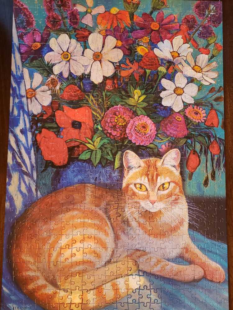 Cat With Bouquet  - Current puzzle collectible - Main Image 2