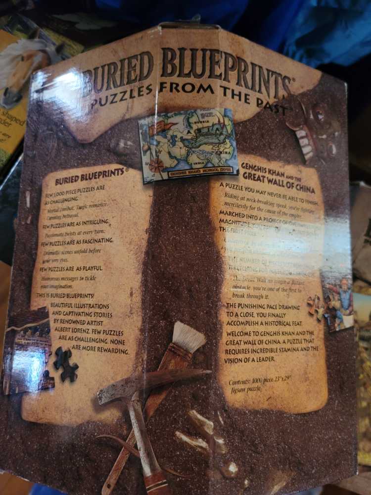 Buried Blueprints The Great Wall Of China - Bepuzzled Blueprints puzzle collectible - Main Image 2