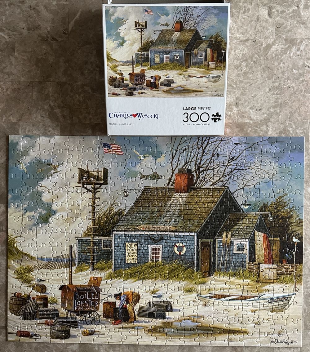 Charles Wysocki: Peddler’s Hope Chest - Buffalo Games 🇺🇸 puzzle collectible [Barcode 079346226054] - Main Image 2