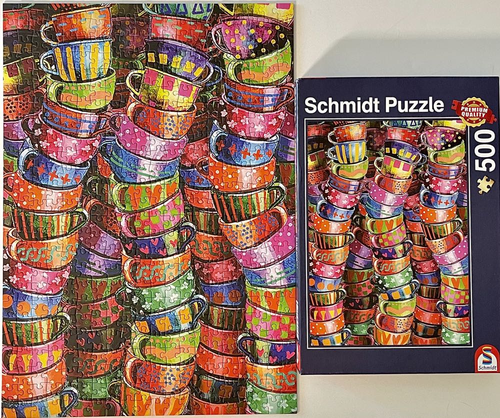 Colorful Cups🟦 - Schmidt Puzzle puzzle collectible [Barcode 4001504582289] - Main Image 2