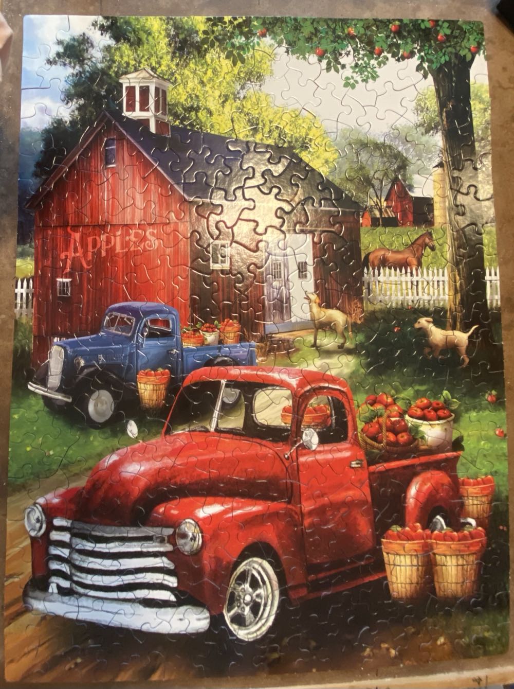 Apples For Sale - SUNSOUT INC puzzle collectible [Barcode 796780287167] - Main Image 2