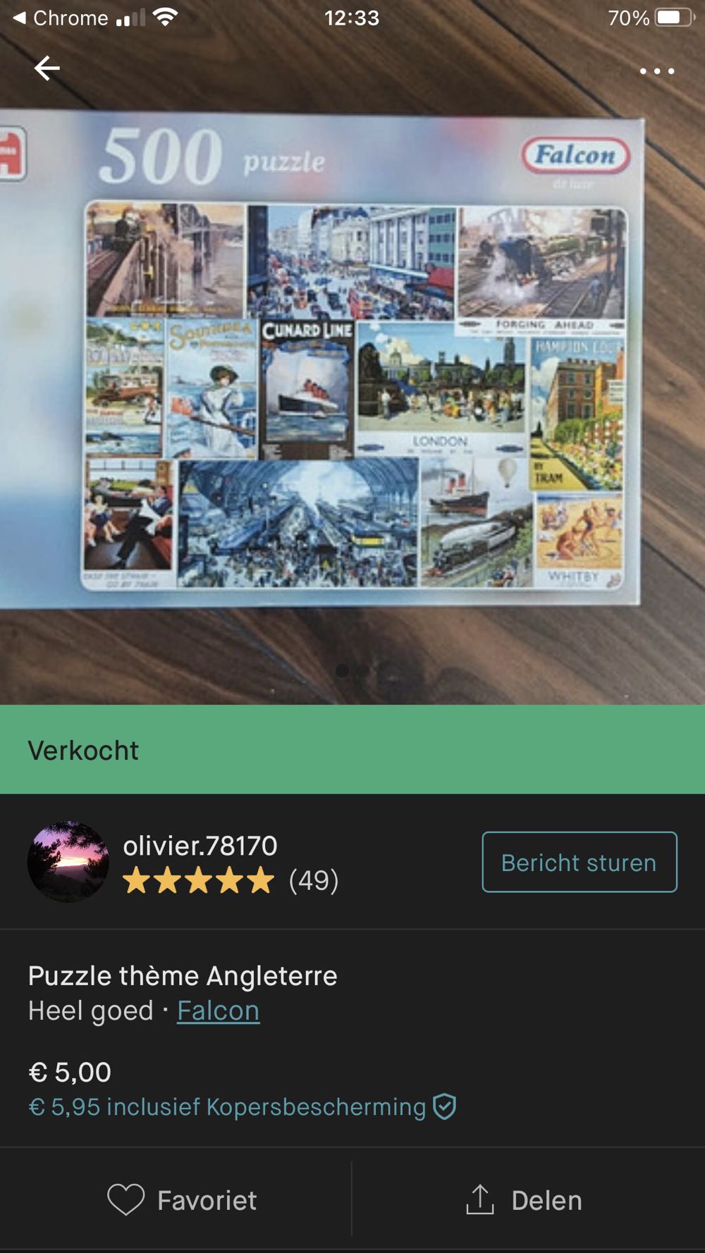 Collage Engeland NMOL NNK - Falcon de luxe puzzle collectible - Main Image 2