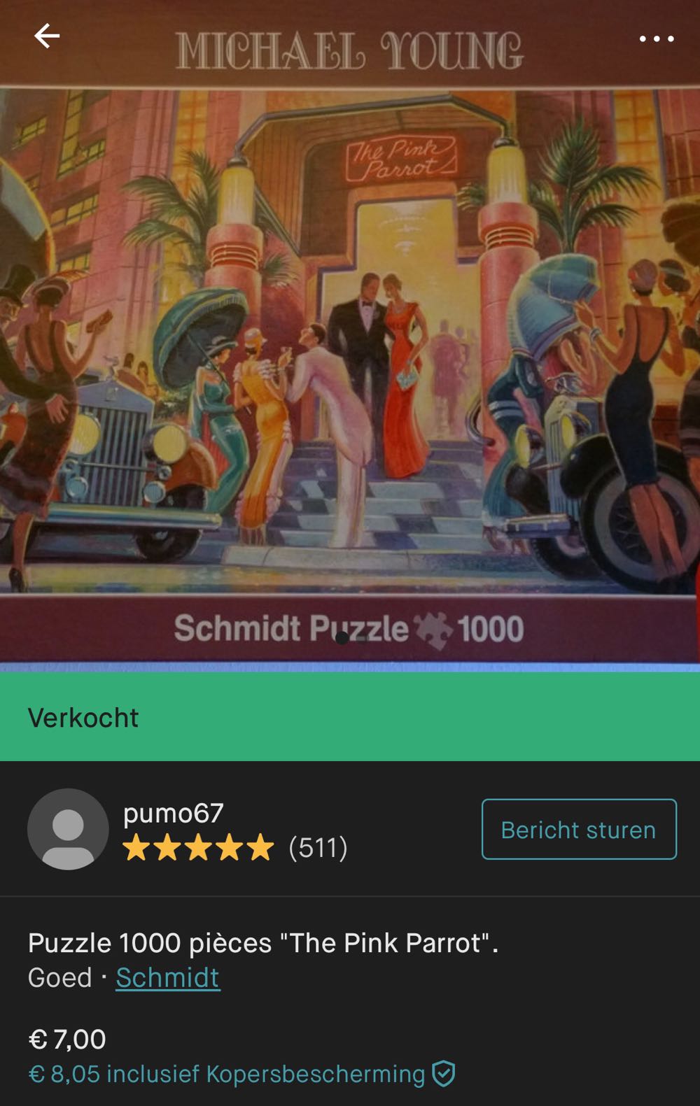 Pink Parrot Club NMOL NNK - Schmidt Puzzle puzzle collectible - Main Image 4