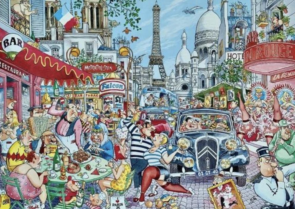 I Love Paris Humor NNK NMOL - Falcon de luxe puzzle collectible - Main Image 2