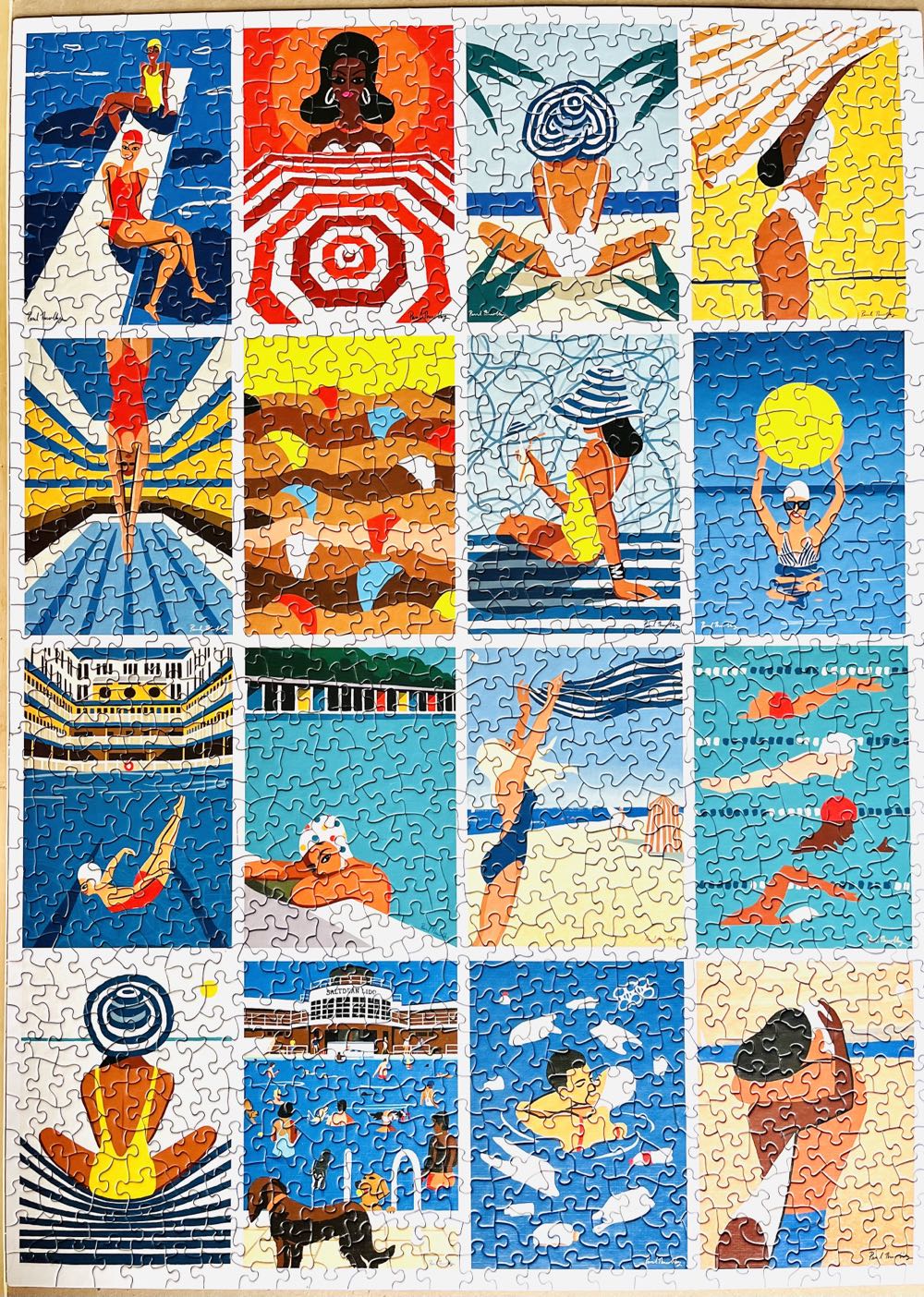 Bathing Beauties - New York Puzzle Company puzzle collectible [Barcode 840291701008] - Main Image 2