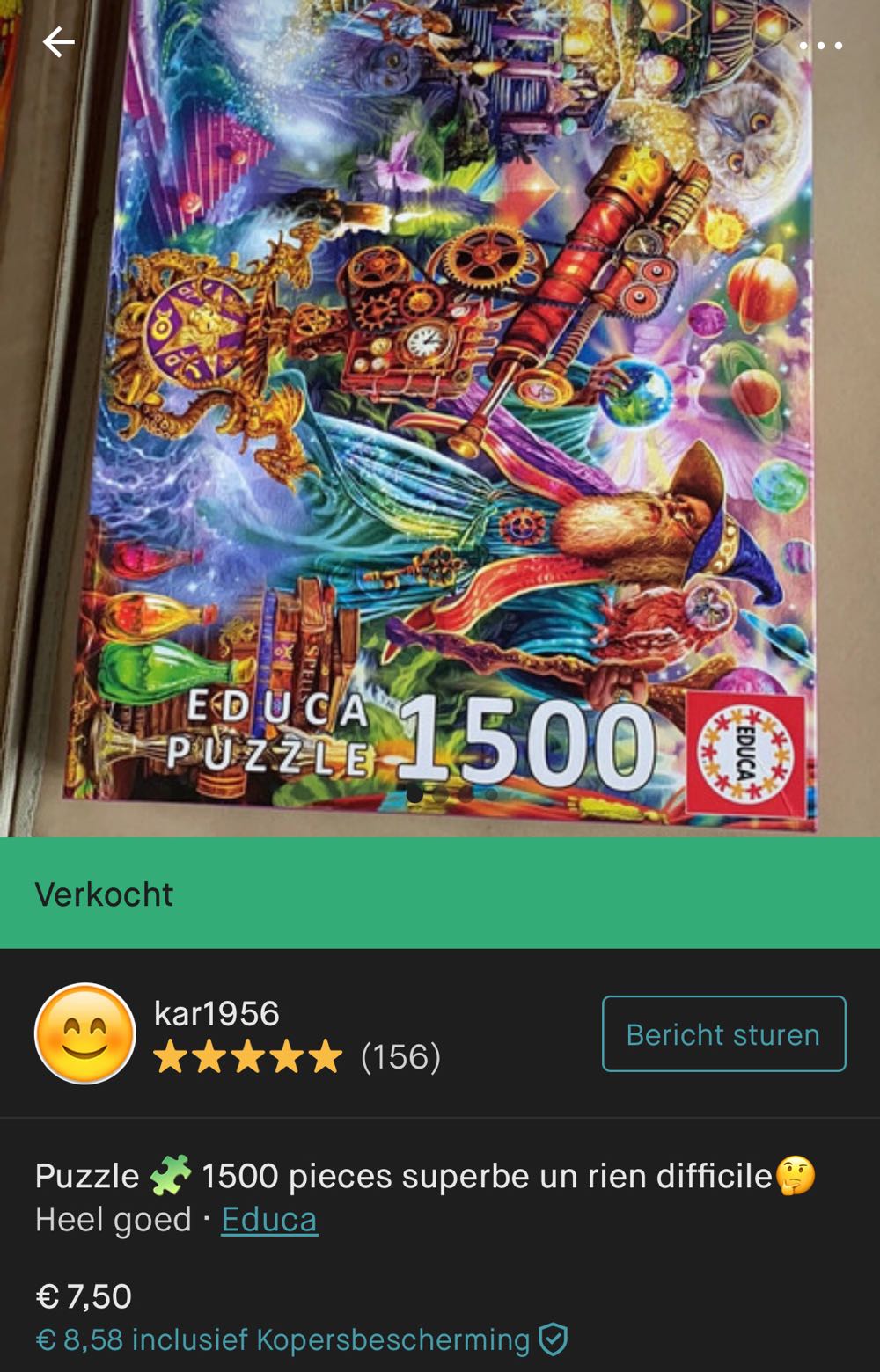 Wizard Magic Spell - Educa puzzle collectible [Barcode 8412668196162] - Main Image 4