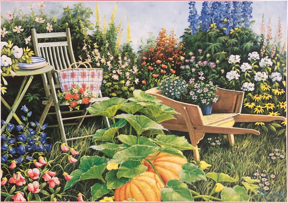 Garden In Bloom - Falcon de luxe puzzle collectible [Barcode 8710126172445] - Main Image 2