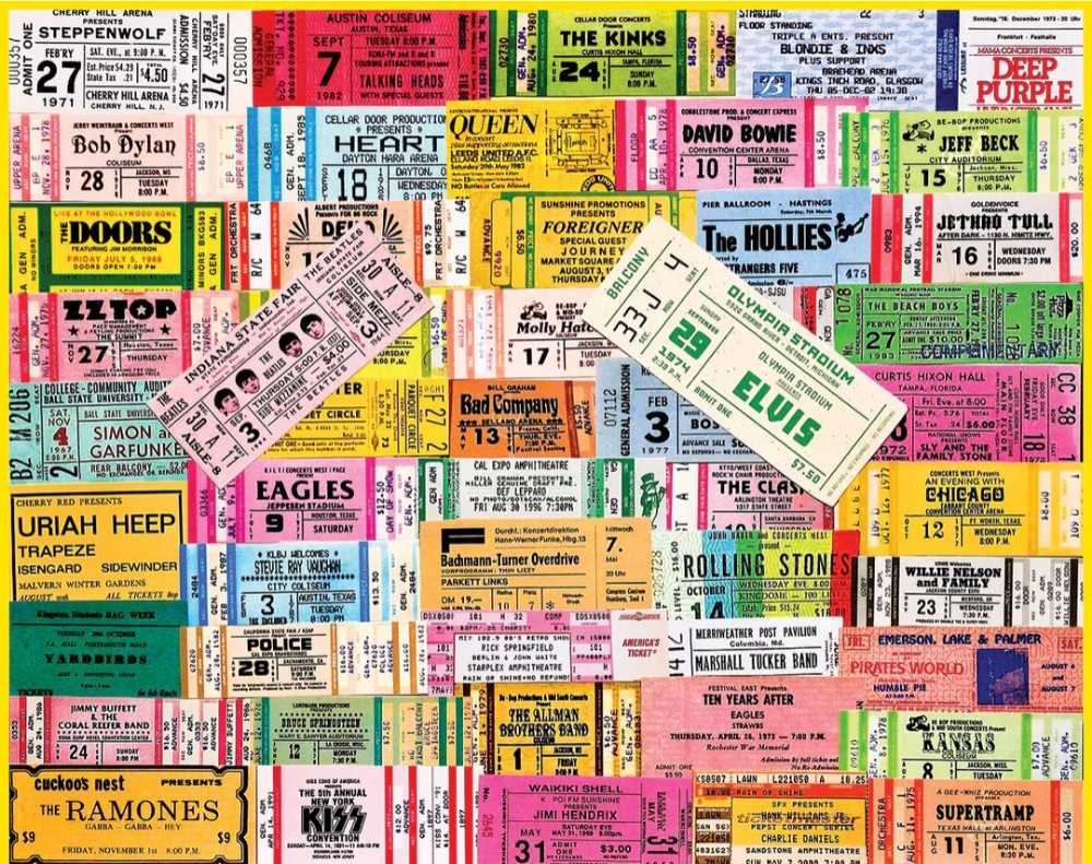Concert Tickets - White Mountain puzzle collectible [Barcode 724819266876] - Main Image 3