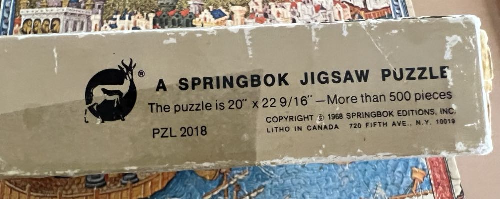 Marco Polo Departing from Venice - Springbok puzzle collectible - Main Image 3