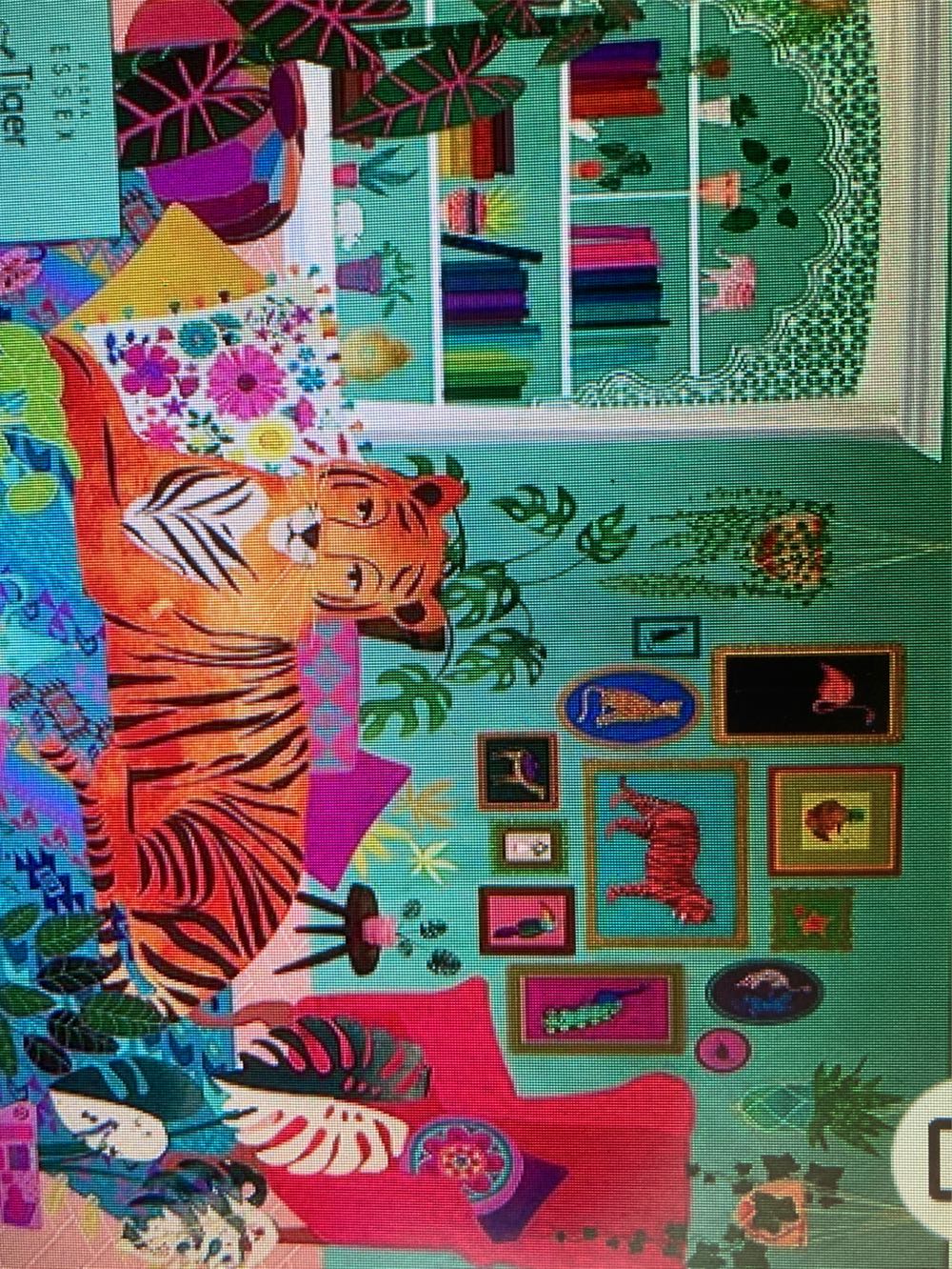 Tiger Lounge - Elana Essex Designs puzzle collectible - Main Image 2