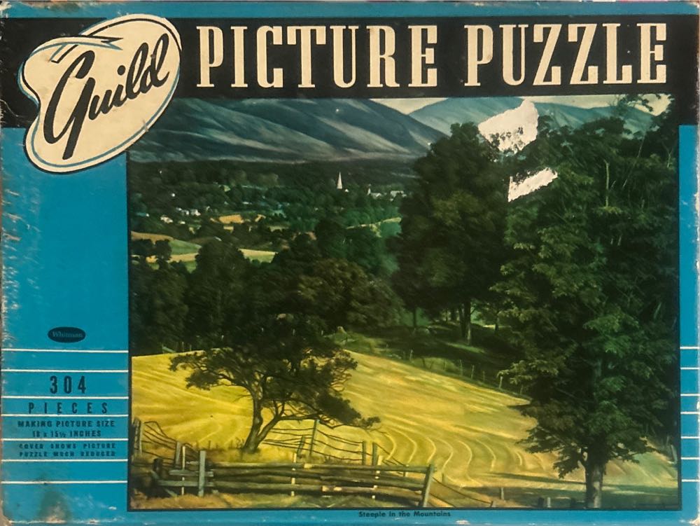 Steeple In The Mountains - Guild Jigsaw Puzzles By Whitman puzzle collectible - Main Image 1