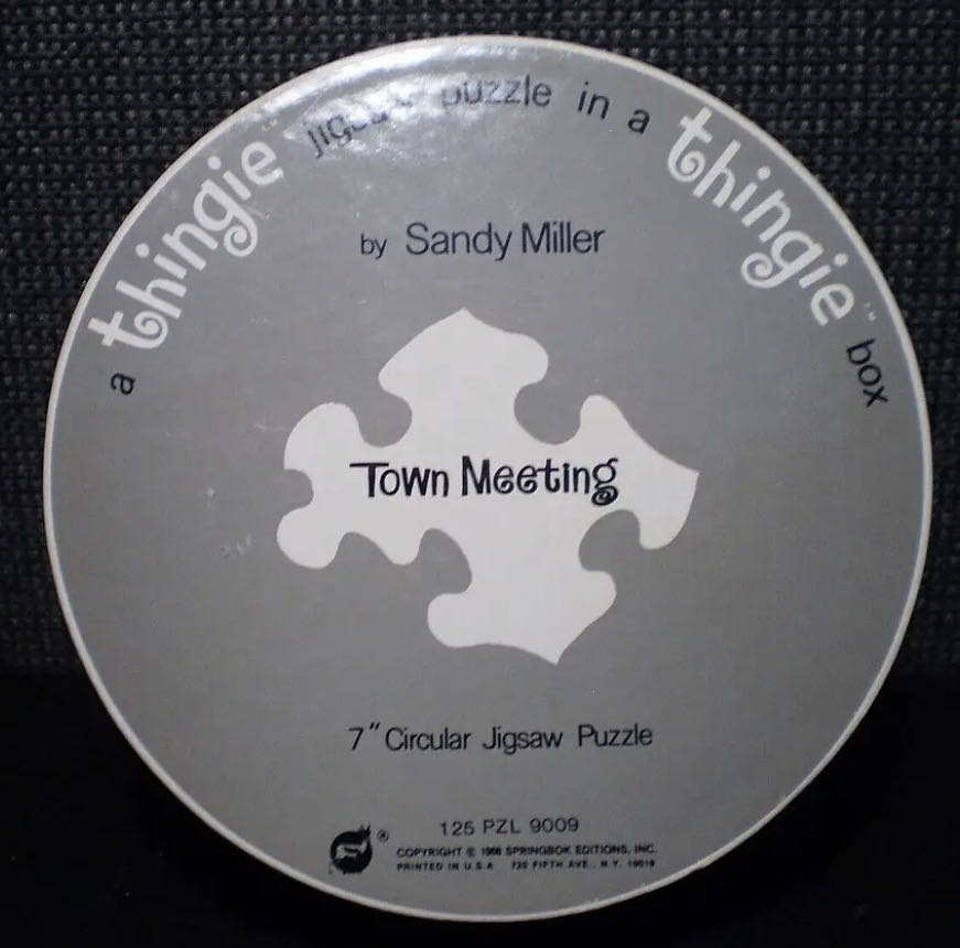 Thingie : Town Meeting - Springbok (Vintage) puzzle collectible - Main Image 3