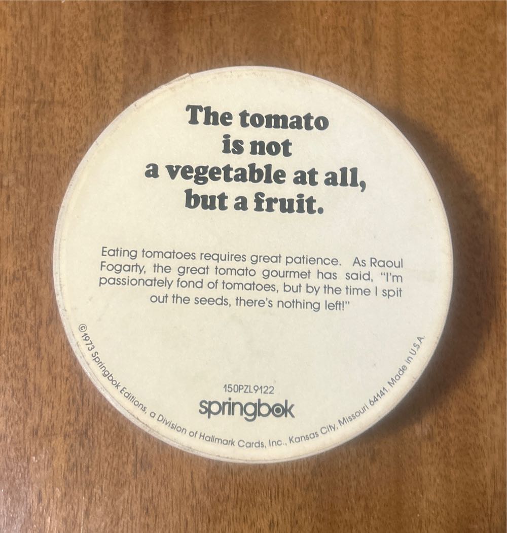 Tomato - Mini Round - Springbok puzzle collectible - Main Image 2