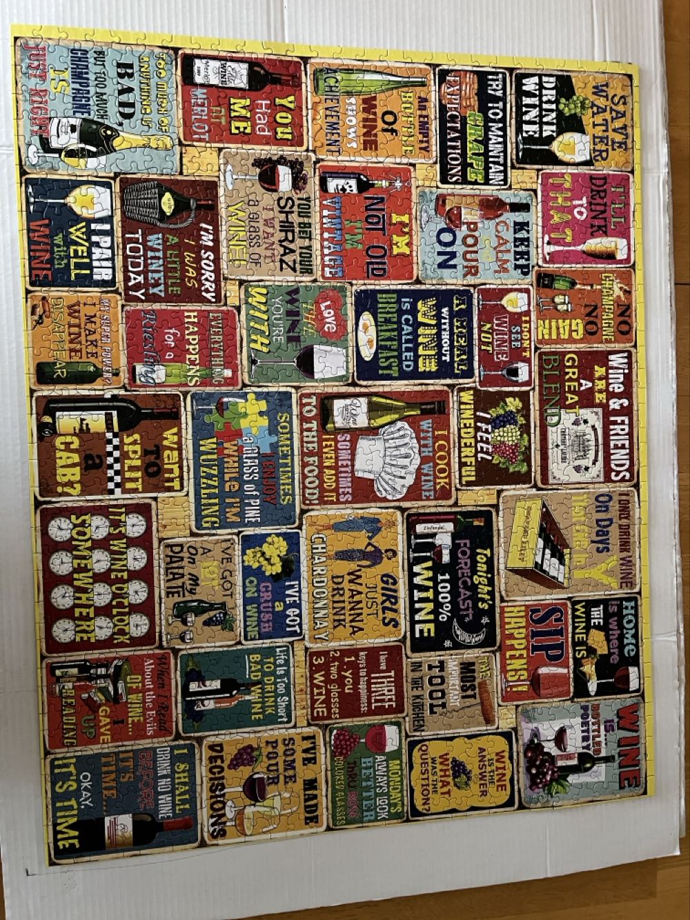 I Love Wine - White Mountain puzzle collectible [Barcode 724819266838] - Main Image 3