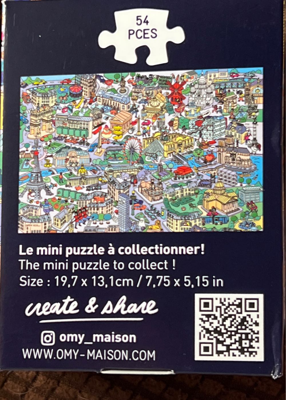 Mini Paris - Omy puzzle collectible [Barcode 3760301401858] - Main Image 2
