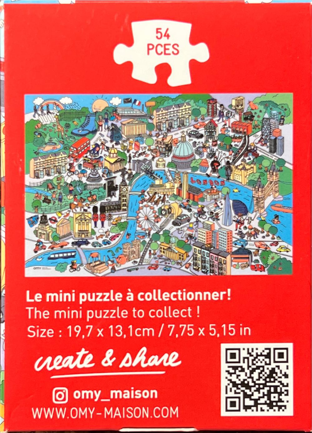 Mini London - Omy puzzle collectible [Barcode 3760301401865] - Main Image 2
