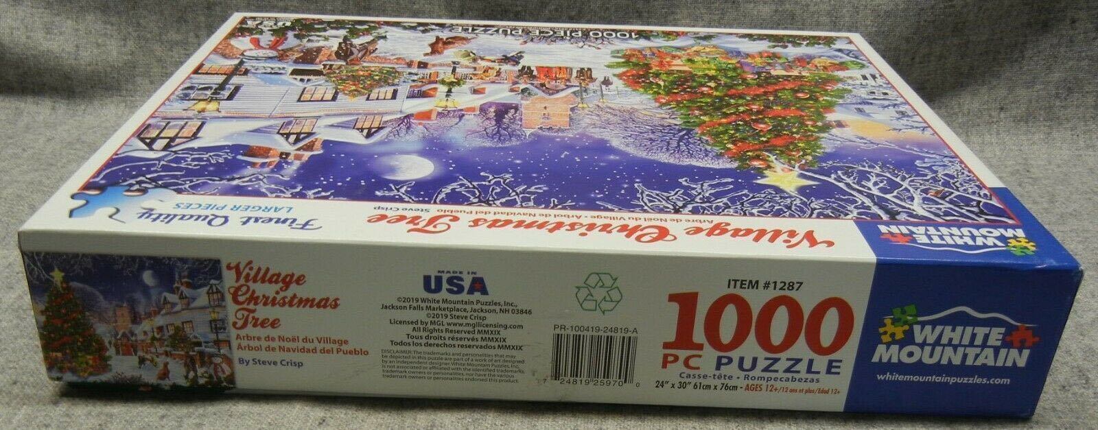Village Christmas Tree  - White Mountain puzzle collectible - Main Image 3