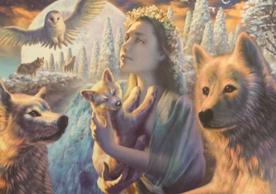 Wolf Meisje NNK NMOL - Educa Puzzle puzzle collectible - Main Image 2