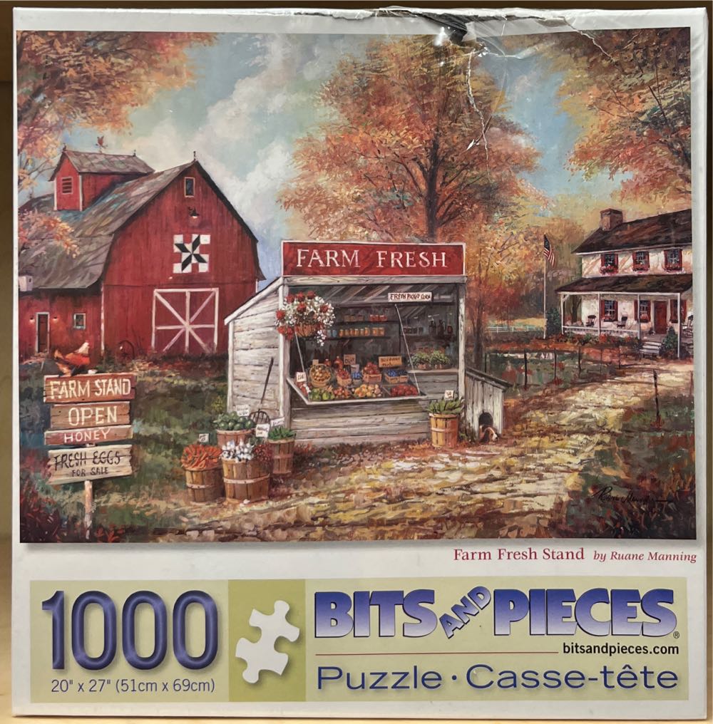 Farm Fresh Stand -NEW D - Bits & Pieces puzzle collectible [Barcode 192949053312] - Main Image 1