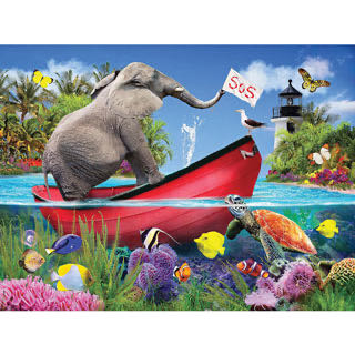 Taking On Water - KI Puzzles puzzle collectible [Barcode 773392026063] - Main Image 2