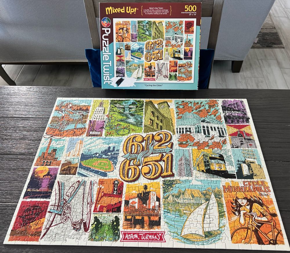 Cycling The Cities - Puzzle Twist puzzle collectible [Barcode 614399106054] - Main Image 3