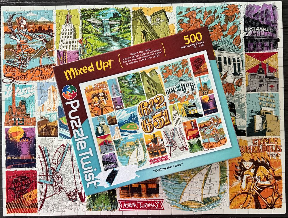 Cycling The Cities - Puzzle Twist puzzle collectible [Barcode 614399106054] - Main Image 4